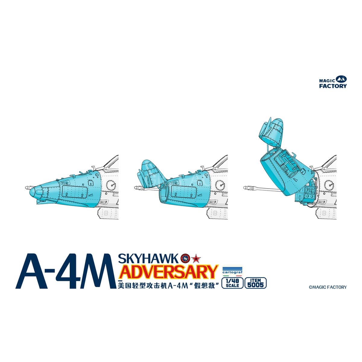 Magic Factory 1/48 A-4M Skyhawk Adversary Plastic Model Kit