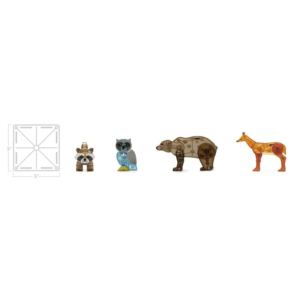 MAGNA - TILES - Forest Animals - 25 Piece Set - Hobbytech Toys