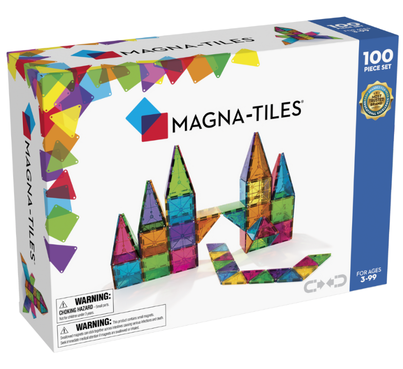 MAGNA-TILES - Classic - 100 Piece Set - Hobbytech Toys