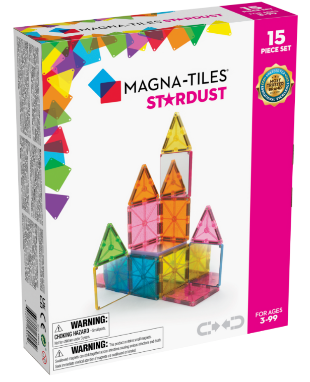 MAGNA-TILES - Stardust - 15 Piece Set - Hobbytech Toys