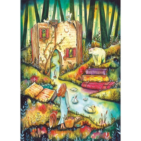 Magnolia 1106 So Many Chapters Kat Fedora 1000pc Jigsaw Puzzle