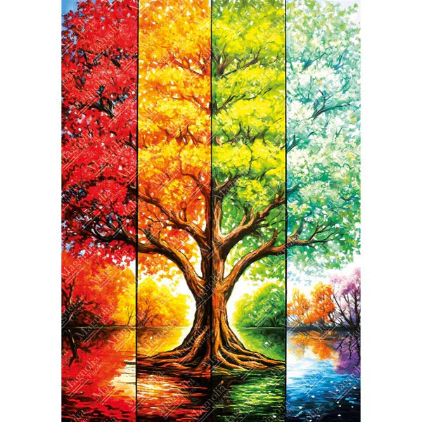 Magnolia 8614 Tree in Autumn Elif Hurdogan Special Edition 1000pc Jigsaw Puzzle
