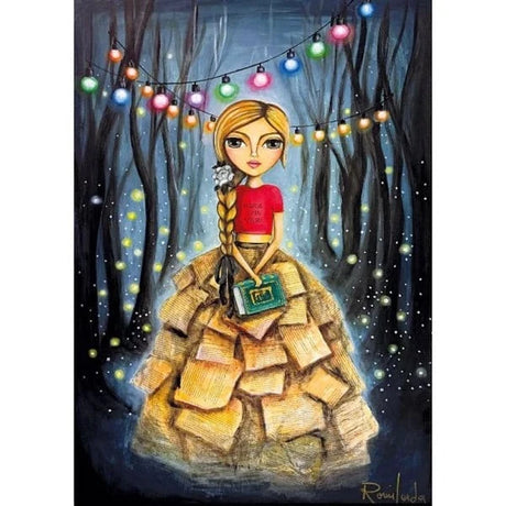 Magnolia Bookworm Girl Romi Lerda 1000pc Jigsaw Puzzle - Hobbytech Toys