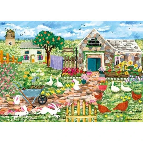 Magnolia Farm House Shanya Bharti 1000pc Jigsaw Puzzle - Hobbytech Toys