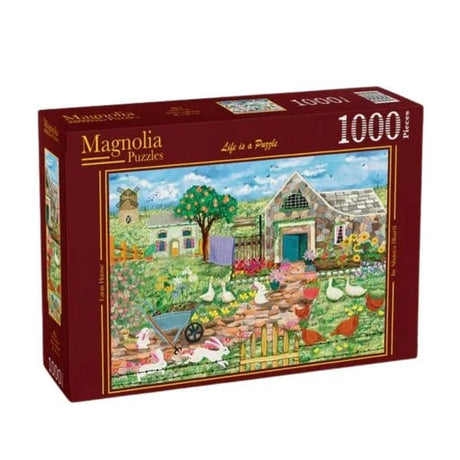 Magnolia Farm House Shanya Bharti 1000pc Jigsaw Puzzle - Hobbytech Toys