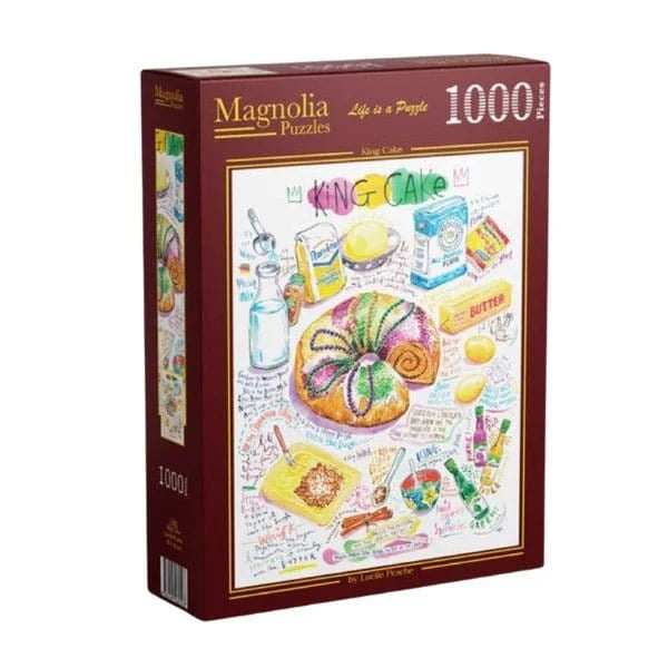 Magnolia King Cake Lucile Prache 1000pc Jigsaw Puzzle - Hobbytech Toys