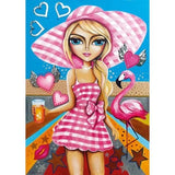 Magnolia Lady in Pink Romi Lerda 1000pc Jigsaw Puzzle - Hobbytech Toys