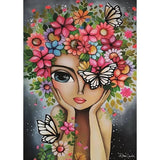 Magnolia Lady with Flowers Romi Lerda Special Edition 1000pc Jigsaw Puzzle - Hobbytech Toys