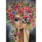 Magnolia Lady with Flowers Romi Lerda Special Edition 1000pc Jigsaw Puzzle - Hobbytech Toys