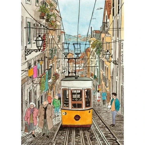 Magnolia Lisbon Inna Korneeva 1000pc Jigsaw Puzzle - Hobbytech Toys