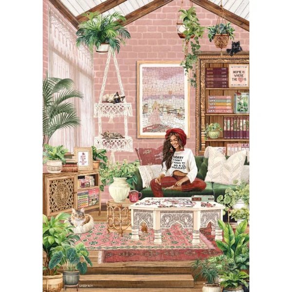 Magnolia My Puzzle Room Sarah Reyes 1000pc Jigsaw Puzzle - Hobbytech Toys