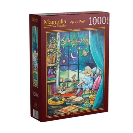 Magnolia Nightfall Kat Fedora 1000pc Jigsaw Puzzle - Hobbytech Toys