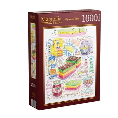 Magnolia Rainbow Cookies Lucile Prache 1000pc Jigsaw Puzzle - Hobbytech Toys