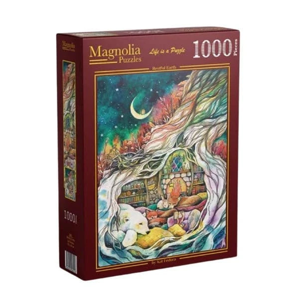 Magnolia Restful Earth Kat Fedora 1000pc Jigsaw Puzzle - Hobbytech Toys