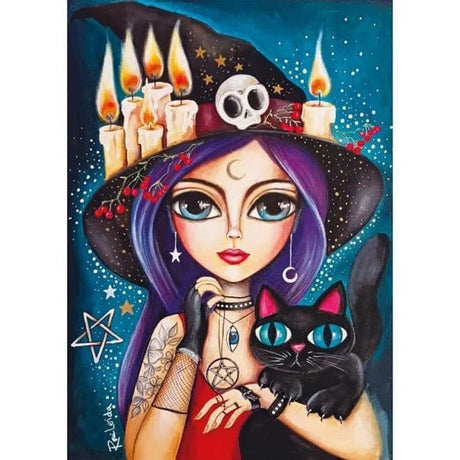 Magnolia Sweet Witch Romi Lerda 1000pc Jigsaw Puzzle - Hobbytech Toys
