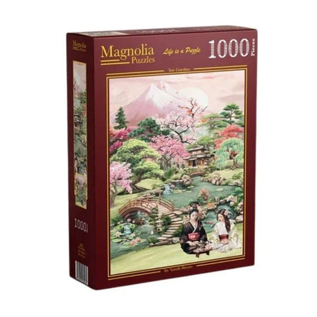 Magnolia Tea Garden Sarah Reyes 1000pc Jigsaw Puzzle - Hobbytech Toys