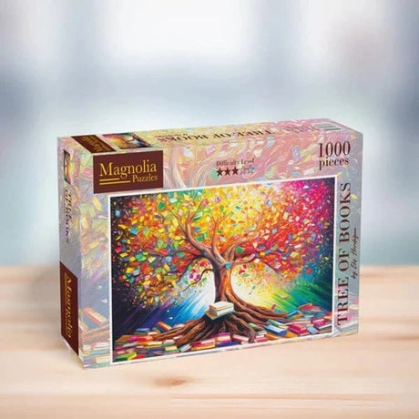 Magnolia Tree of Books Elif Hurdogan Special Edition 1000pc Jigsaw Puzzle - Hobbytech Toys