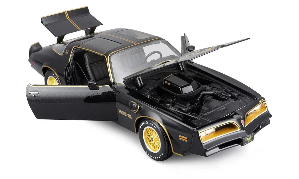 Maisto 1/18 1978 Pontiac Firebird Trans Am Met Black Diecast Model - Hobbytech Toys