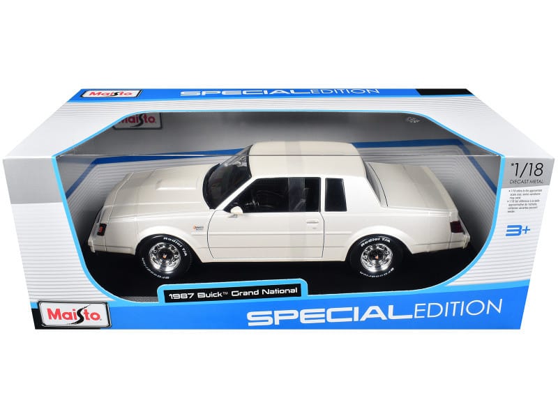 Maisto 1/18 1987 Buick Grand National White Special Edition