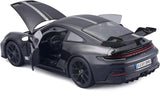 Maisto 1/18 2022 Porsche 911 GT3 Jet Black Metallic Diecast Model - Hobbytech Toys