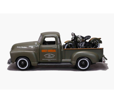 Maisto 1/24 1950 Chevrolet 3100 and 1936 Harley-Davidson EL Knucklehead