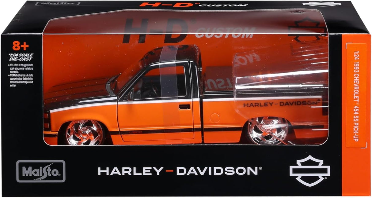 Maisto 1/24 1993 Chevrolet 454 SS Harley Davidson Diecast Model