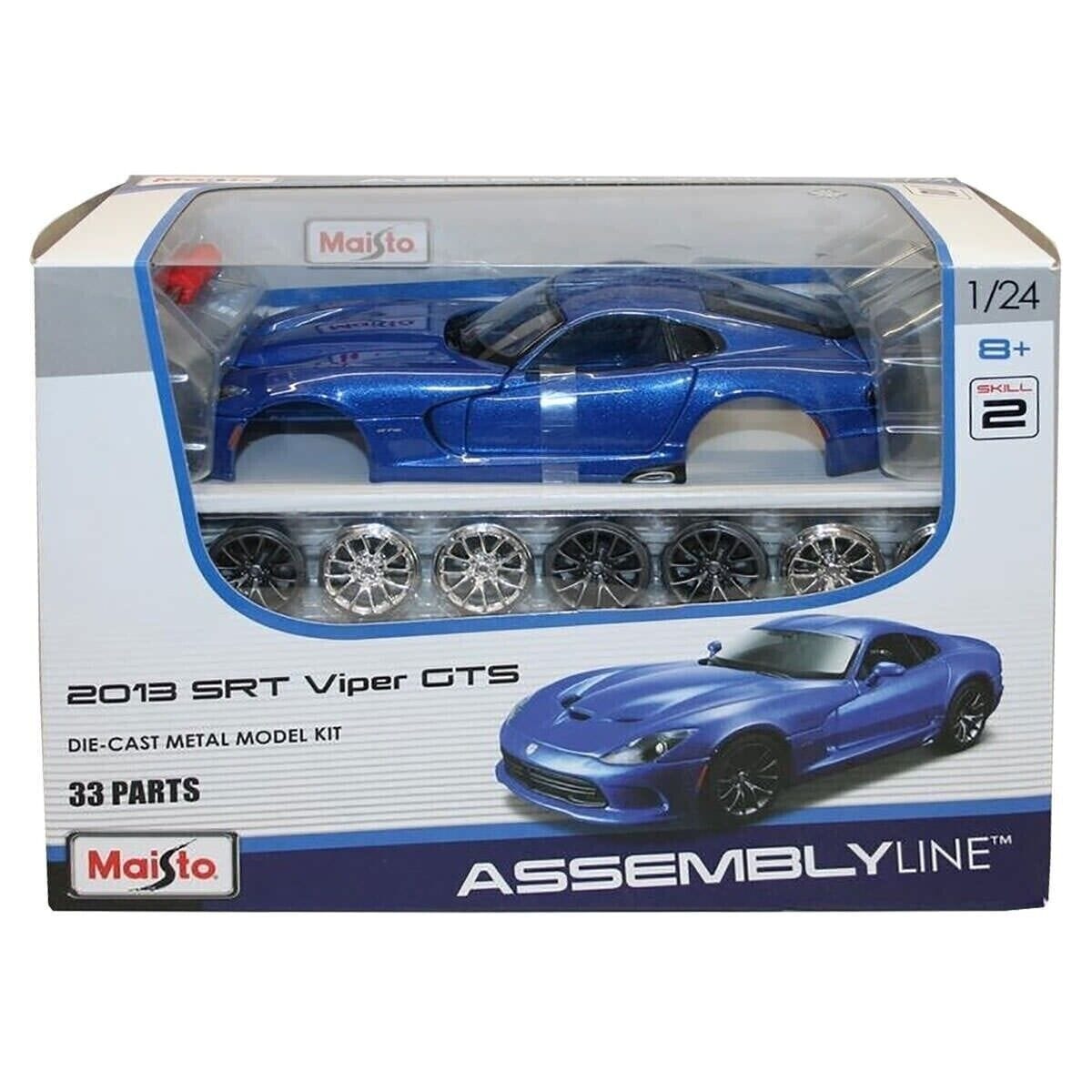Maisto 1/24 2013 SRT Viper GTS Assembly Line diecast model kit