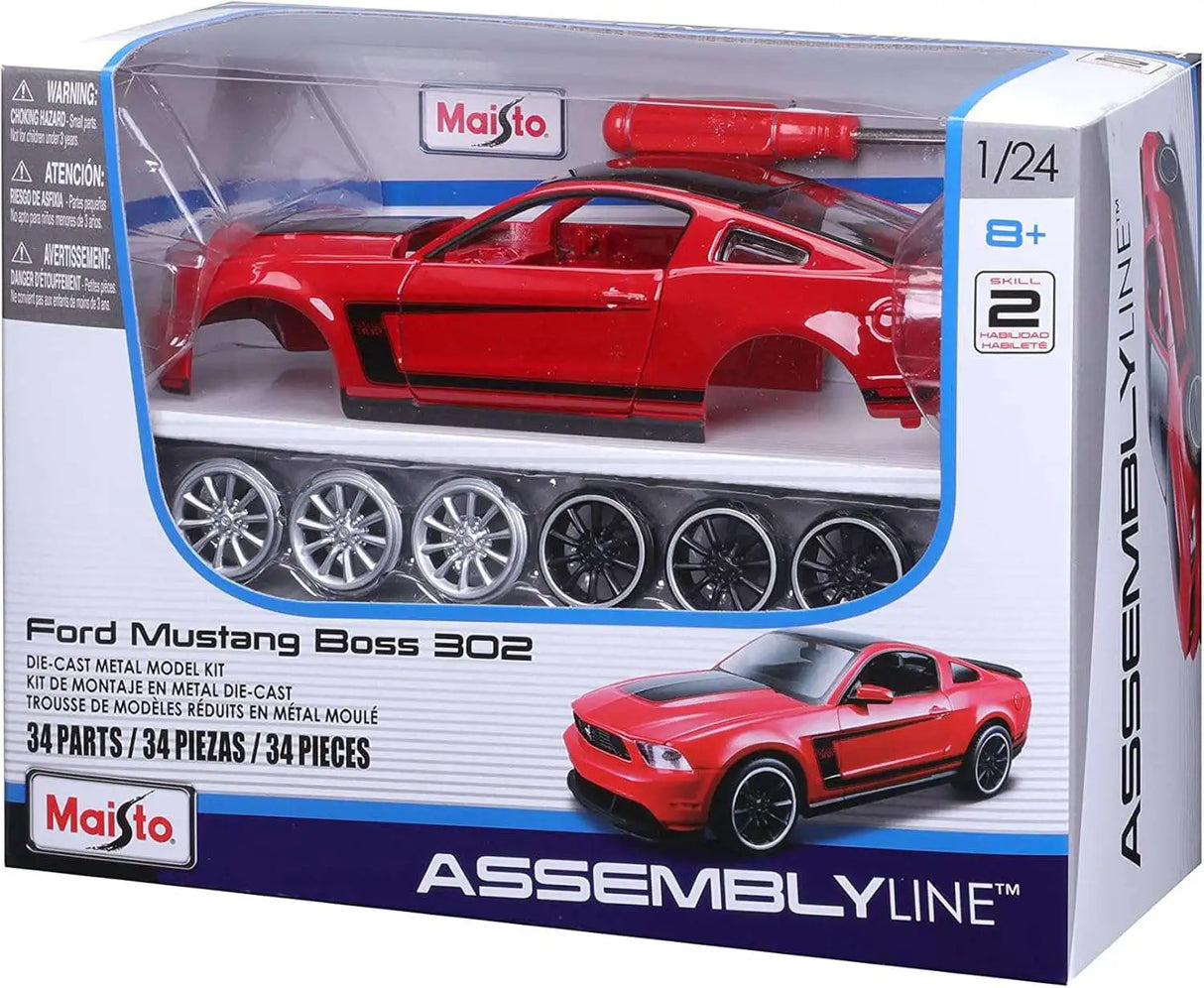 Maisto 1/24 Ford Mustang Boss 302 Assembly Line diecast model kit