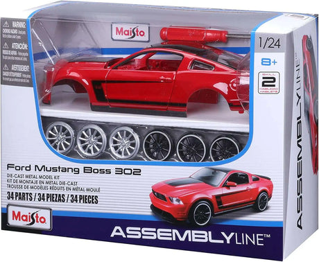 Maisto 1/24 Ford Mustang Boss 302 Assembly Line diecast model kit