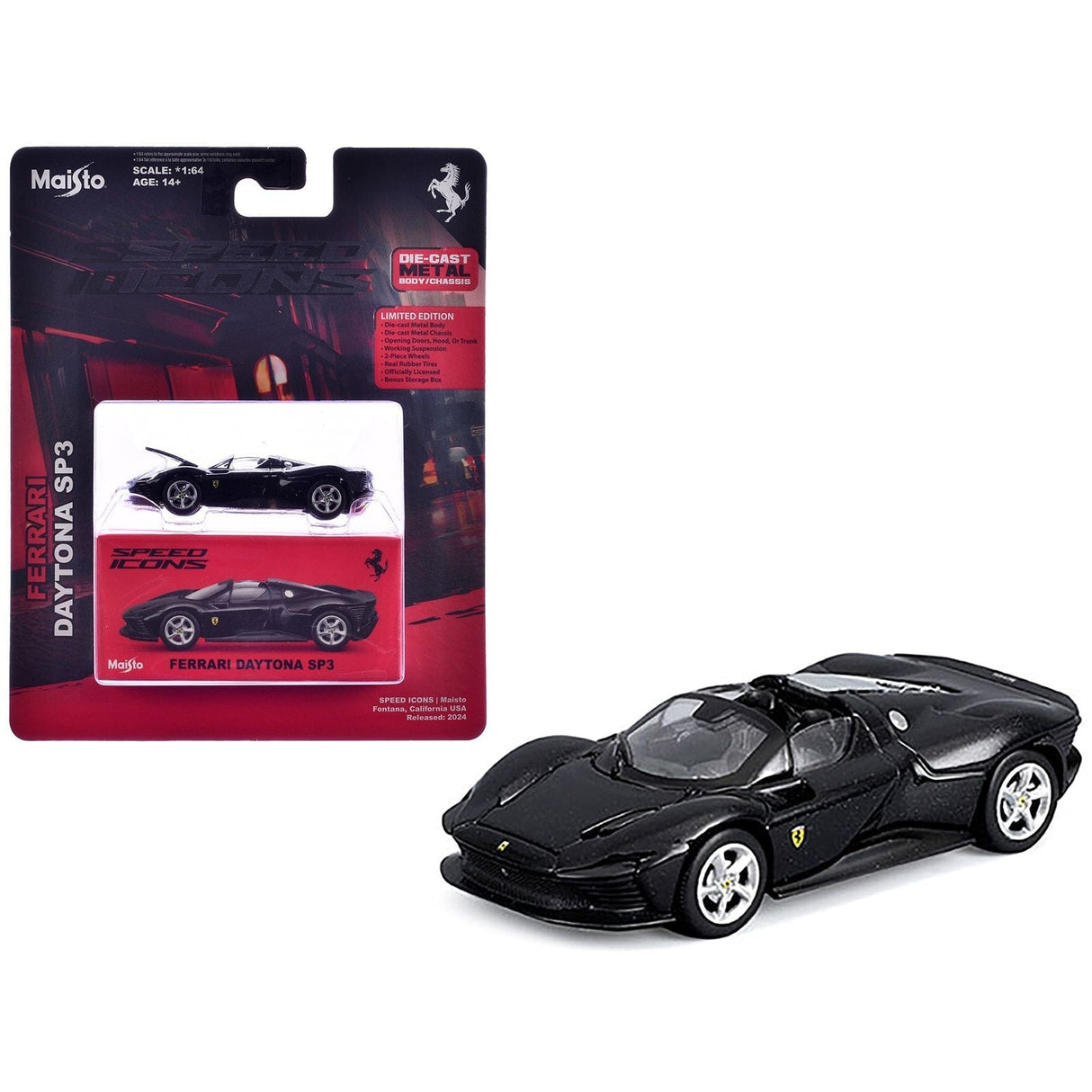 Maisto 1/64 Ferrari Daytona SP3 Speed Icons diecast model