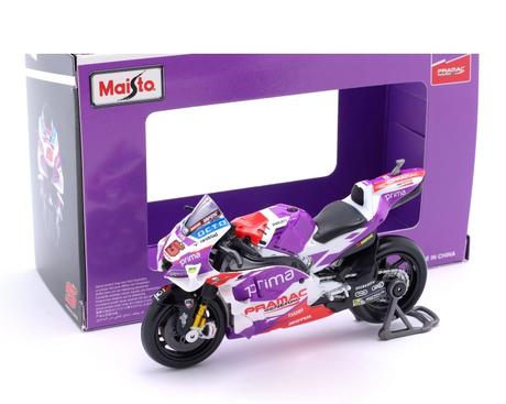 Maisto 36390 1/18 Moto GP 2022 Ducati Pramac Racing Martin/Zarco - Hobbytech Toys