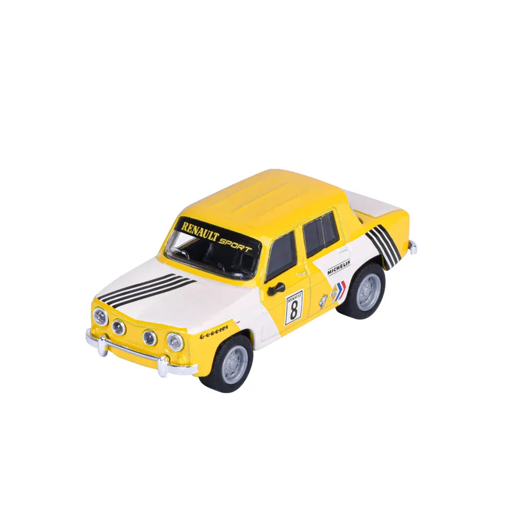 Majorette 1/64 1966 Renault R8 Gordini - Yellow & White - Collection Series