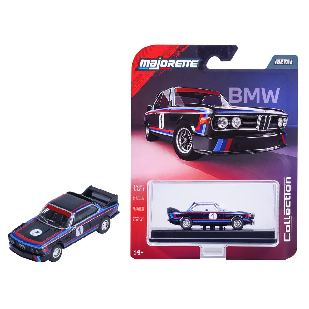 Majorette 1/64 1975 BMW 3.0 CSL - Black - Collection Series