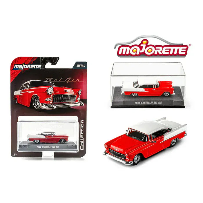 Majorette 1/64 Chev Bel Air 1955 Red/White - Collection Series [78792]