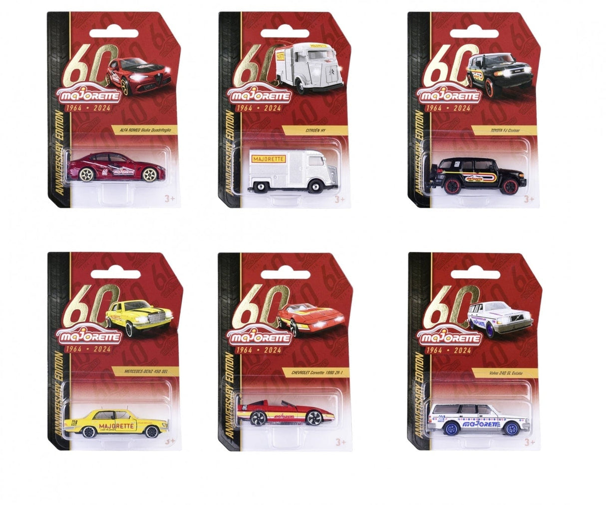 Majorette 60th Anniversary Premium Cars - Assorted (1) - Hobbytech Toys