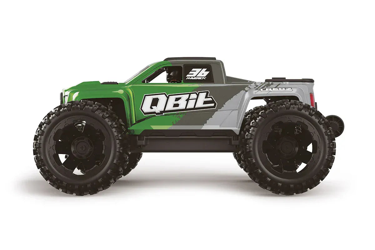 Maverick QBit MT Flux 1/16 4WD RTR Brushless Monster Truck (Green) [151006]
