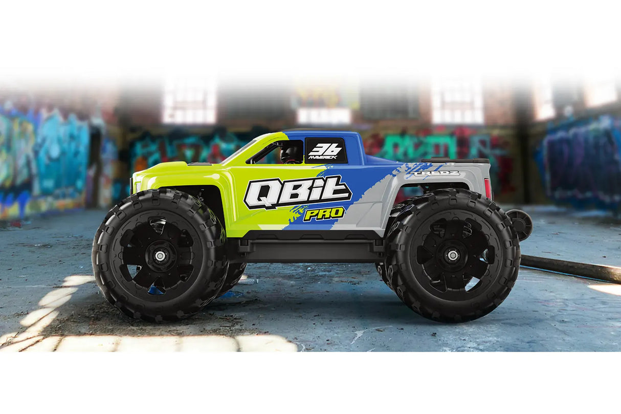Maverick QBit MT Pro 1/16 4WD RTR Brushless Monster Truck (Green) [151002]
