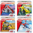 Meccano Junior Action Builds assorted motorbike race car skid steer and helicopter