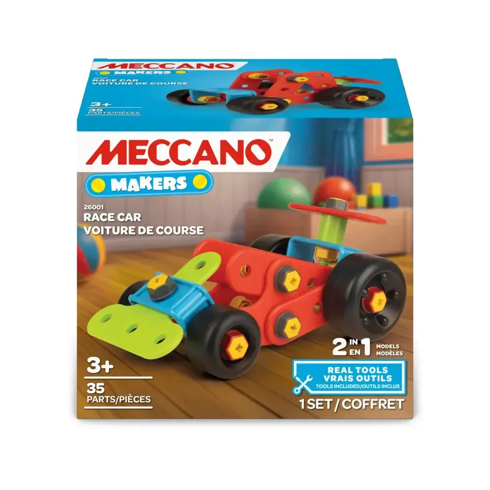 Meccano Makers 2 in 1 Race Car to Tractor