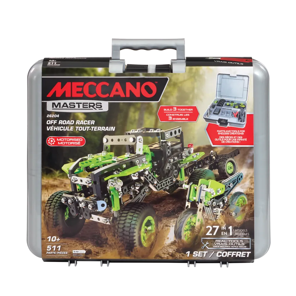 Meccano Masters 27 in 1 Off Road Set in Case