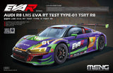 Meng 1/24 Audi R8 LMS EVA RT Test Type - 01 TSRT R8 Plastic Model Kit - Hobbytech Toys
