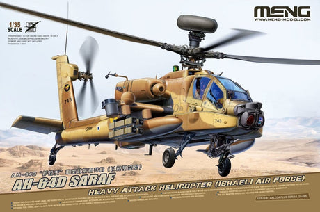 Meng 1/35 AH - 64D SARAF (Israeli Air Force) Plastic Model Kit - Hobbytech Toys