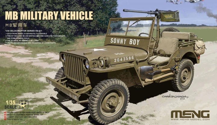 Meng 1/35 MB Military Vehicle Plastic Model Kit - Hobbytech Toys