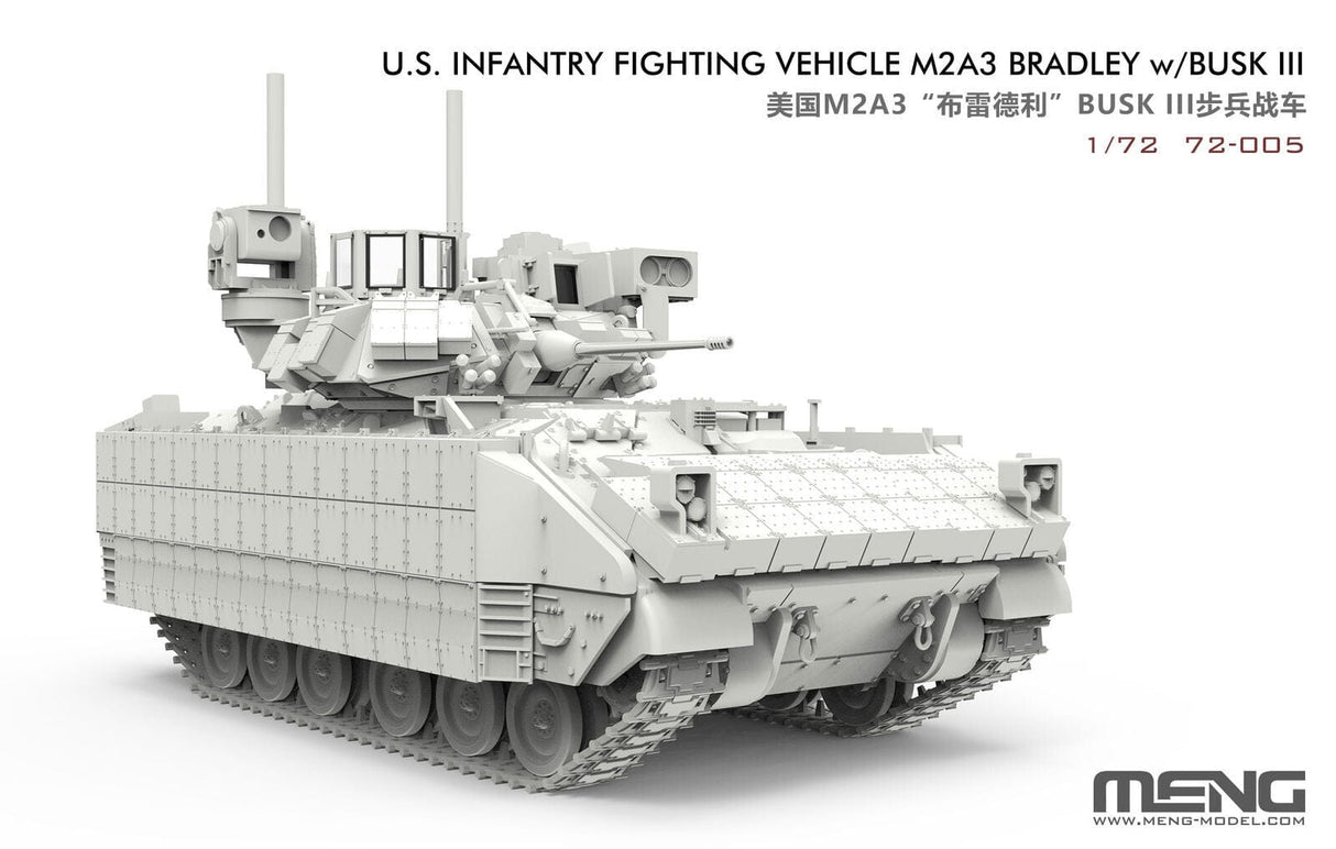 Meng 1/72 M2A3 Bradley w/ BUSK III Plastic Model Kit - Hobbytech Toys