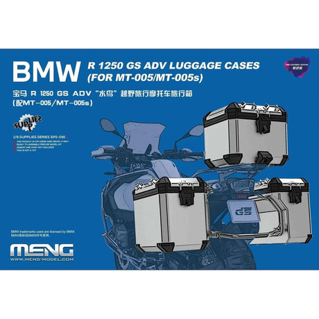 Meng 1/9 BMW R1250 GS ADV Luggage Cases Plastic Model Kit - Hobbytech Toys
