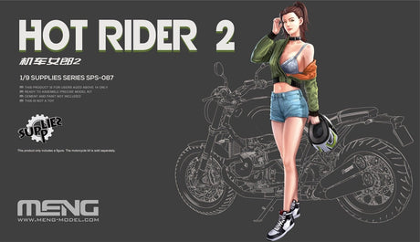 Meng 1/9 Hot Rider 2 (Resin) Plastic Model Kit - Hobbytech Toys