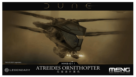 Meng Dune Atreides Ornithopter Plastic Model Kit - Hobbytech Toys