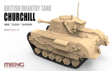 Meng World War Toons Churchill British Infantry Tank Plastic Model Kit - Hobbytech Toys