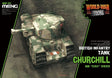 Meng World War Toons Churchill British Infantry Tank Plastic Model Kit - Hobbytech Toys