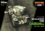 Meng World War Toons Churchill British Infantry Tank Plastic Model Kit - Hobbytech Toys